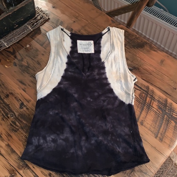 WE THE FREE DISTRESSED TIE DYED SLEEVELESS TANK WOMENS EXTRA SMALL - Picture 4 of 9